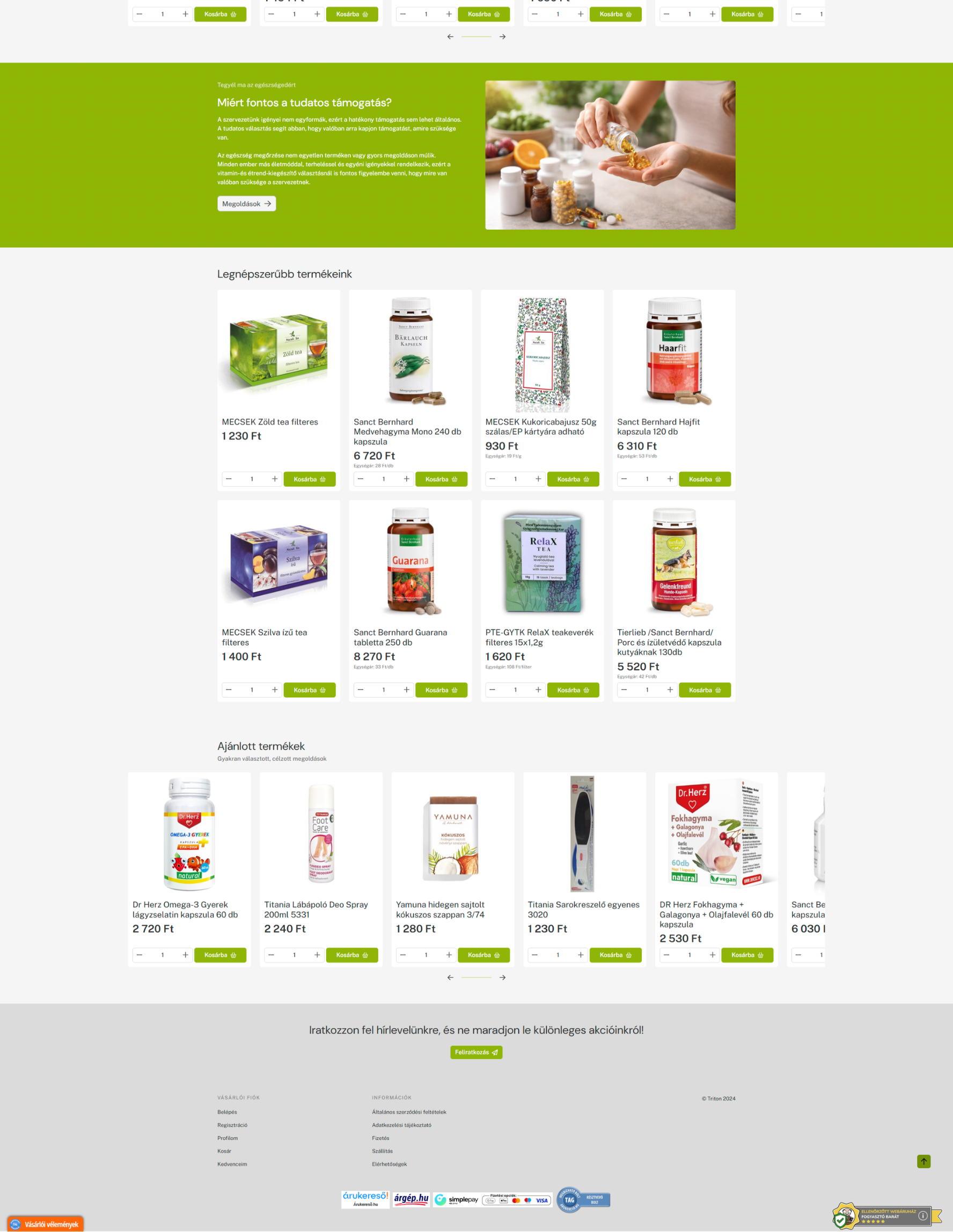 Életvitamin webáruház