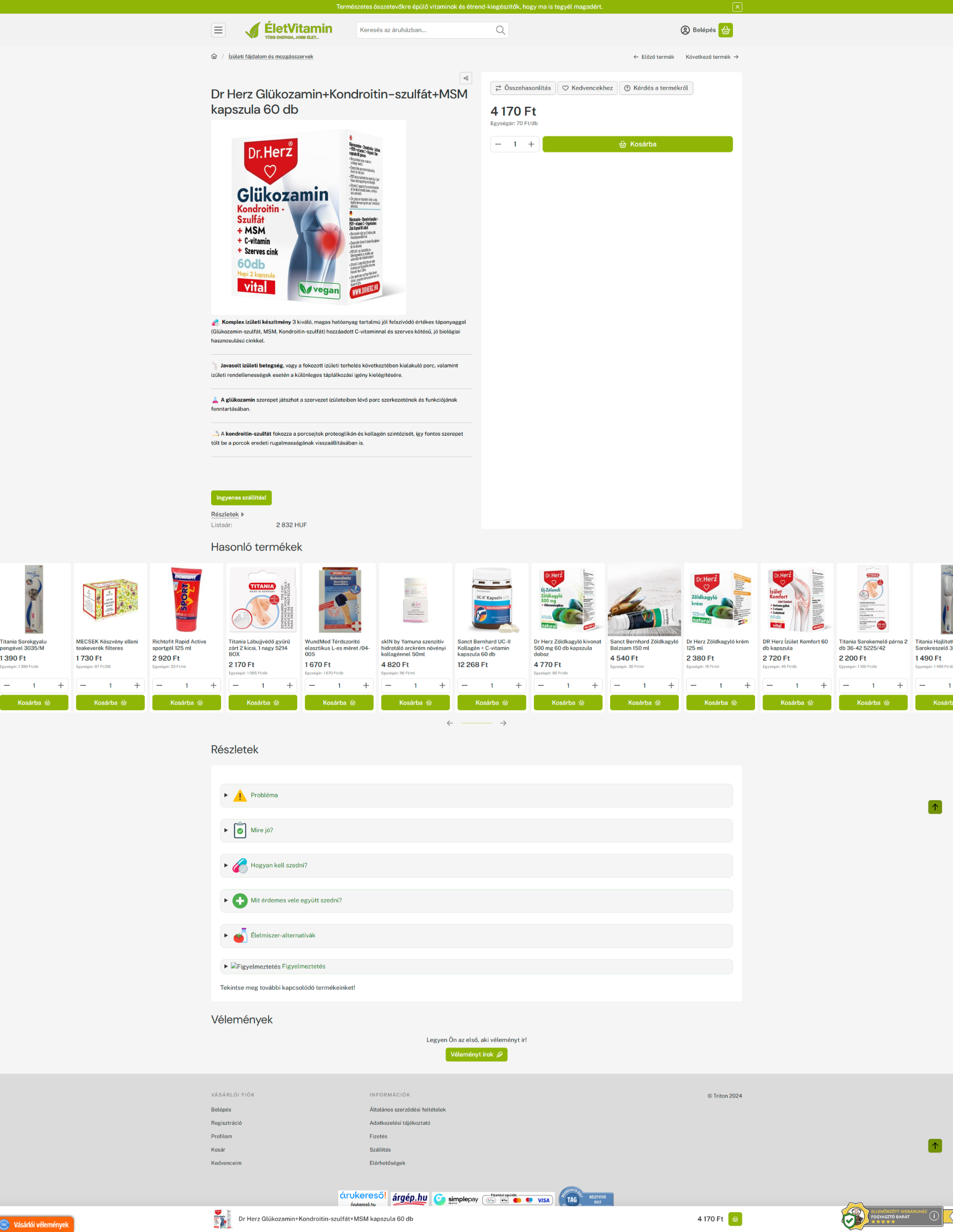 ÉletVitamin webáruház