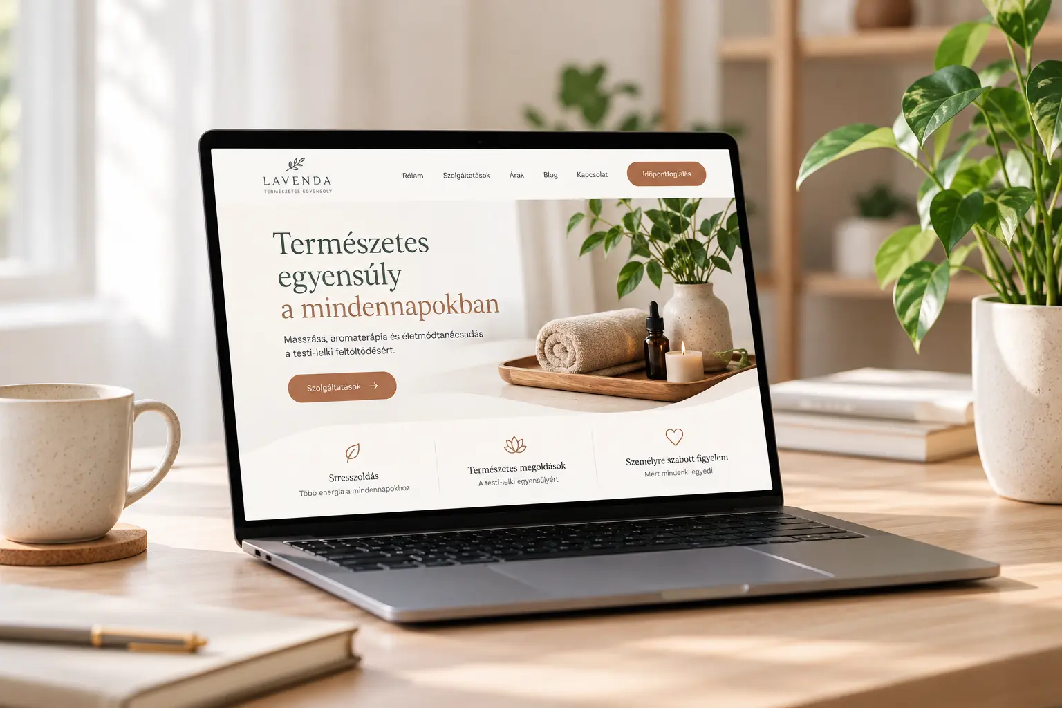 WordPress weboldal készítés kisvállalkozásoknak, modern szolgáltatói